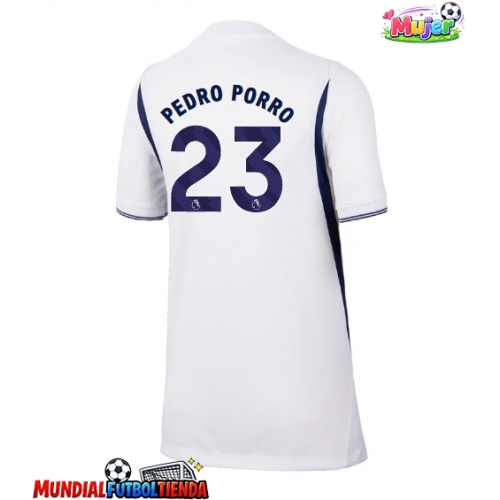 Camiseta Tottenham Hotspur Pedro Porro #23 Primera Equipación Replica 2026-27 para mujer mangas cortas